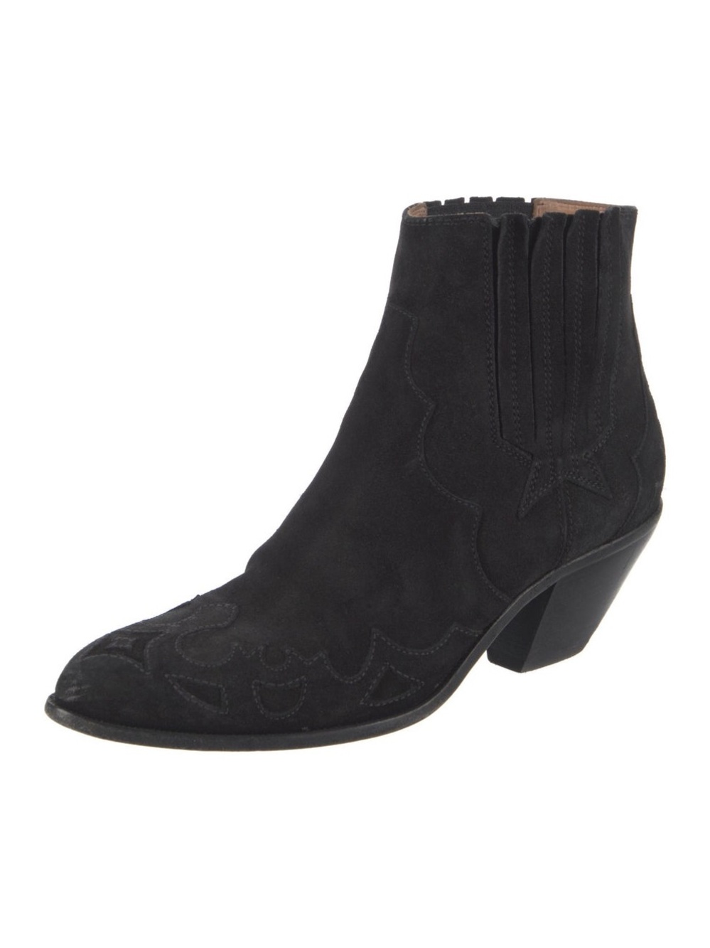 Golden Goose black suede sunset flower boots 36 Sz 6